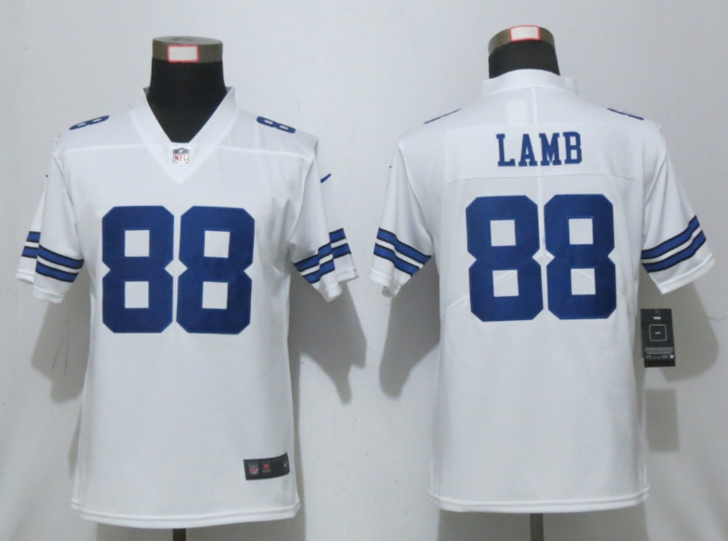 Women Nike Dallas cowboys #88 Lamb Nike White Alternate Vapor Elite Playe->dallas cowboys->NFL Jersey